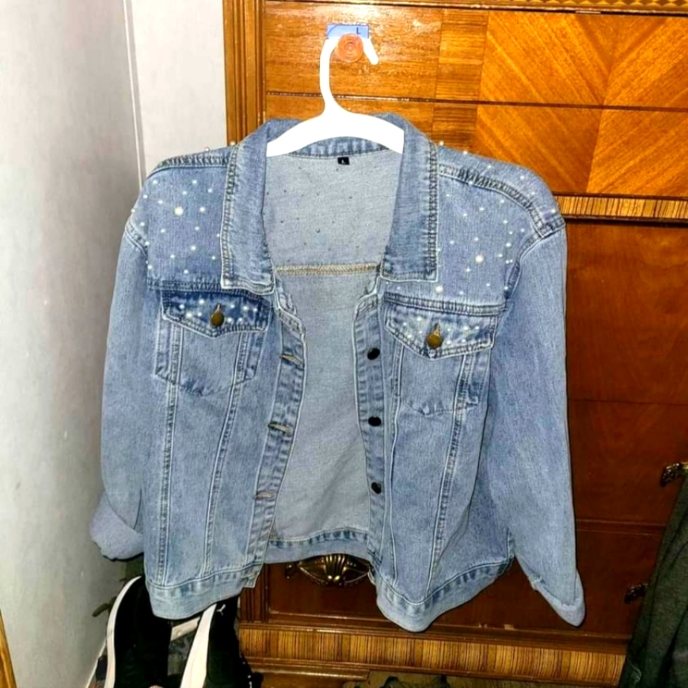 Oversized womens jean jacket